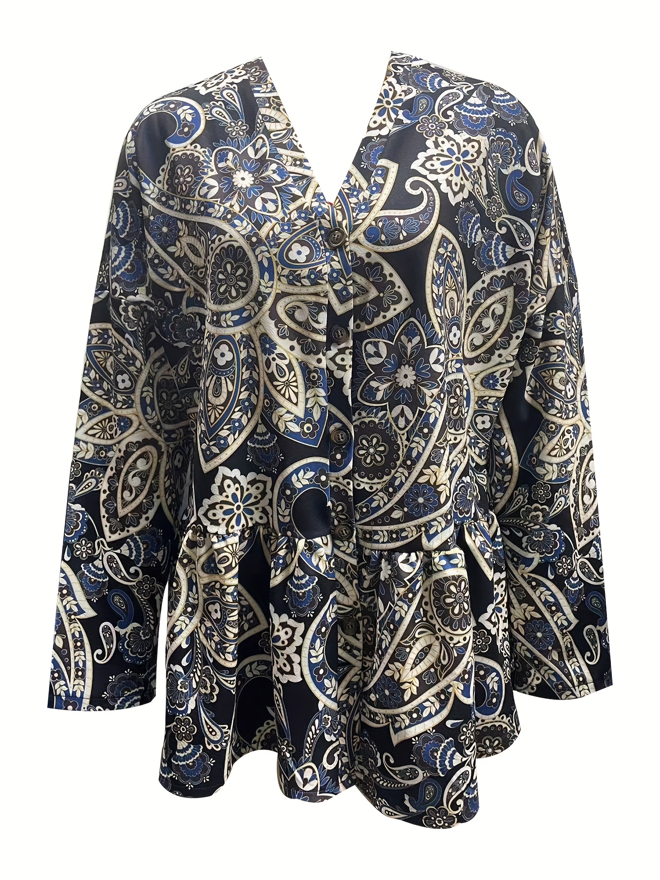 Paisley print online cardigan