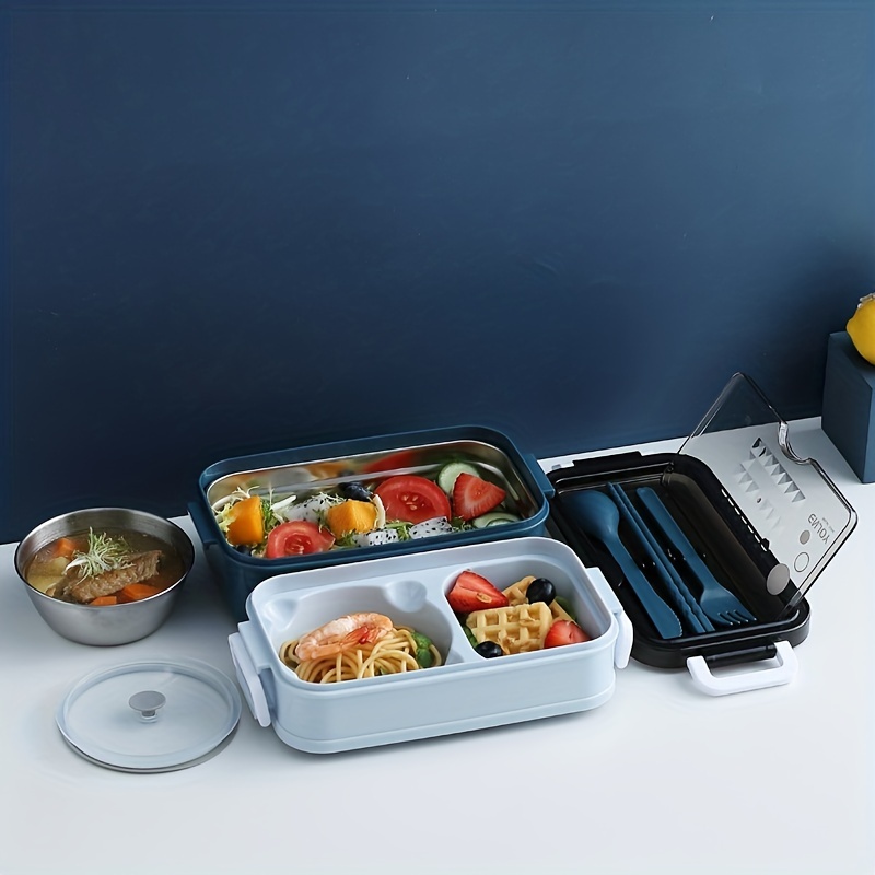 Stainless Steel Insulated Lunch Box - student School Compartment