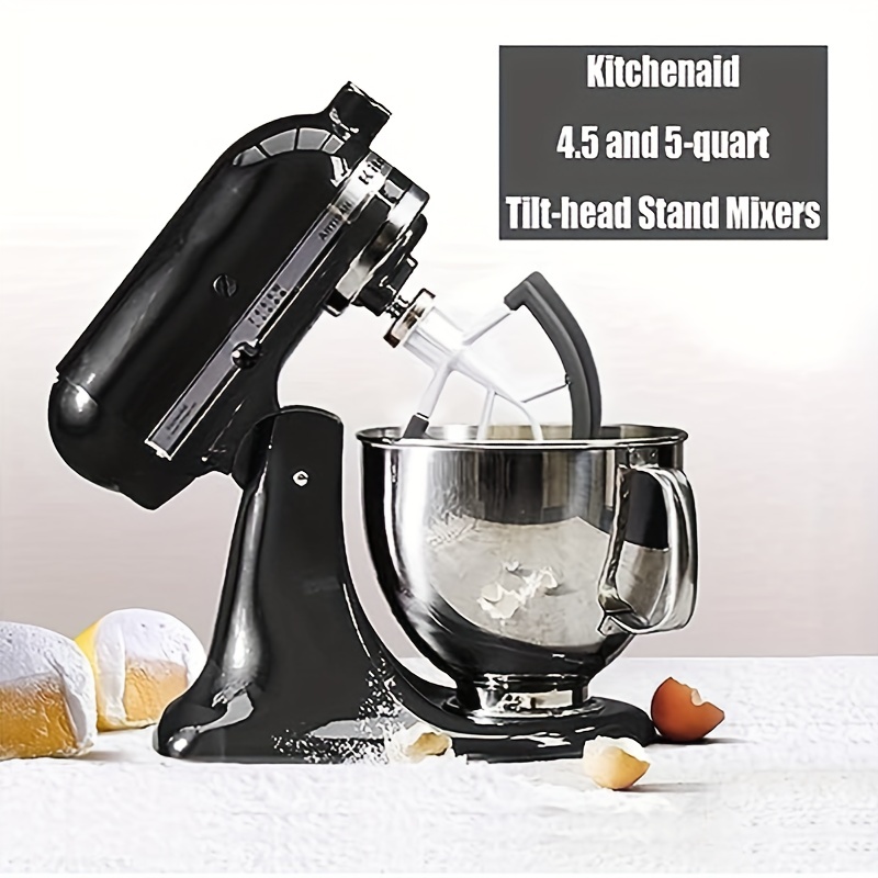 6 QT Flex Edge Beater Attachment for KitchenAid Bowl-Lift Stand Mixer, Flat  Edge Beater for 6 Quart with Silicone Edges