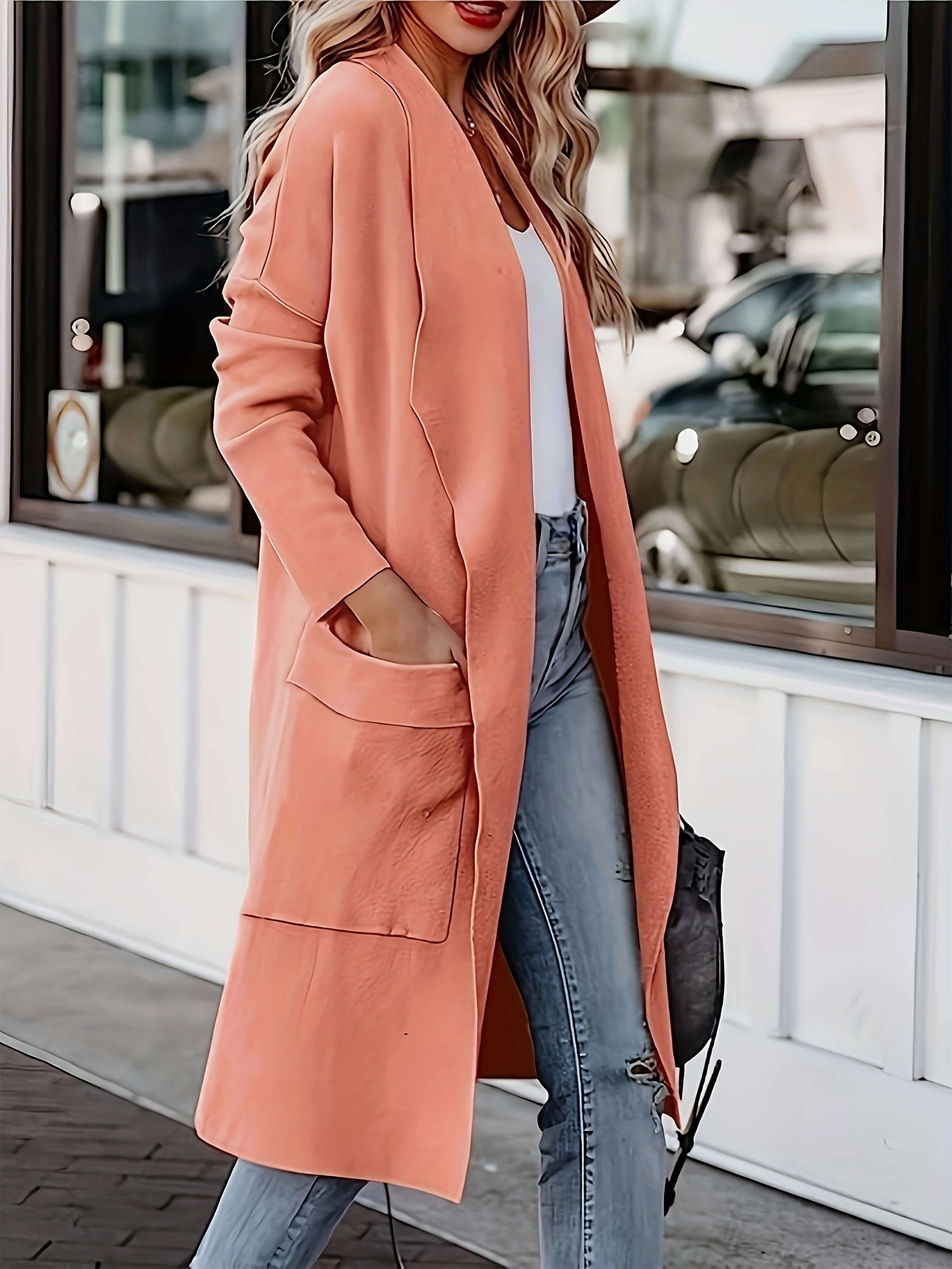 Peach 2025 duster coat