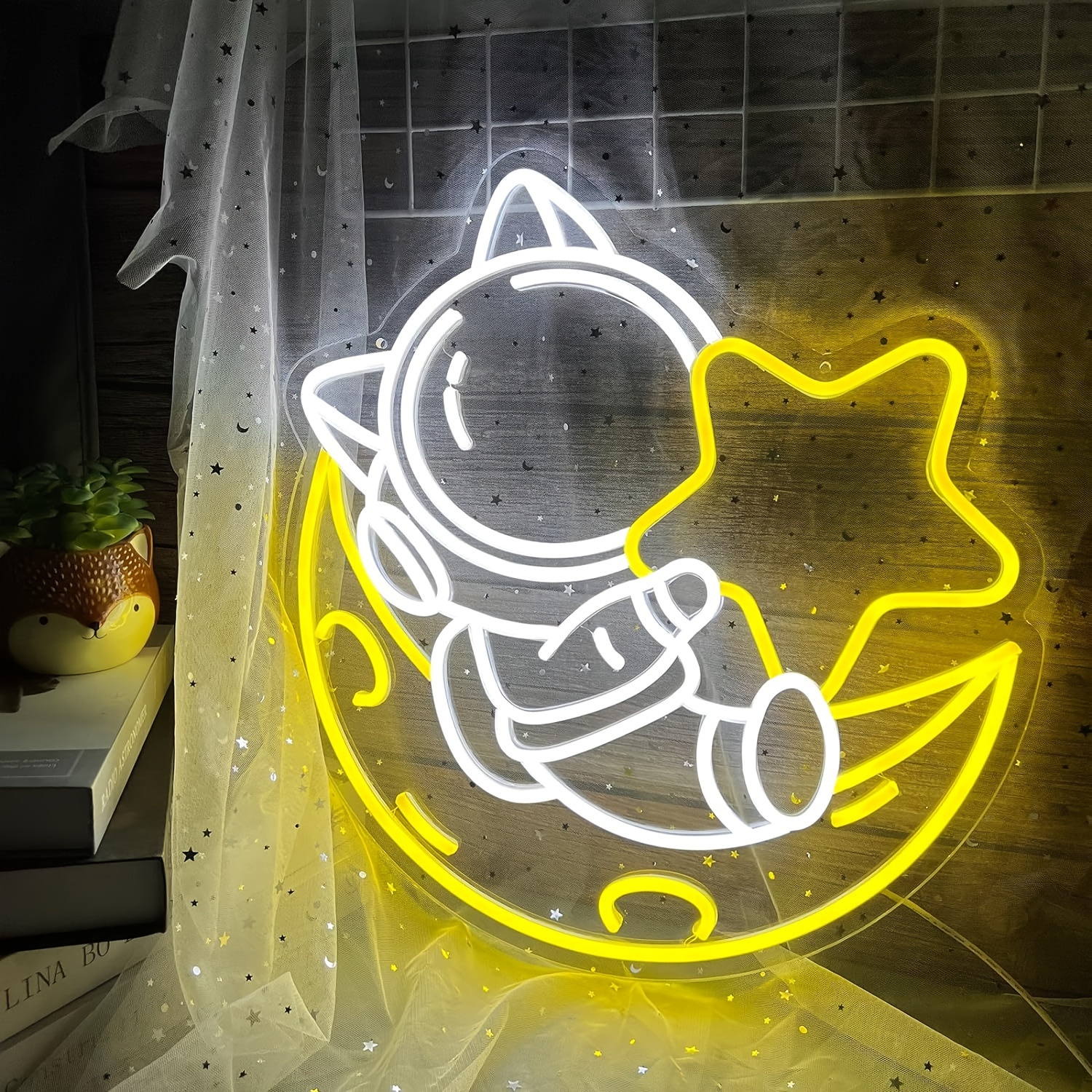 Astronaut Neon Sign Light Dimmable Cool Led Astronaut - Temu