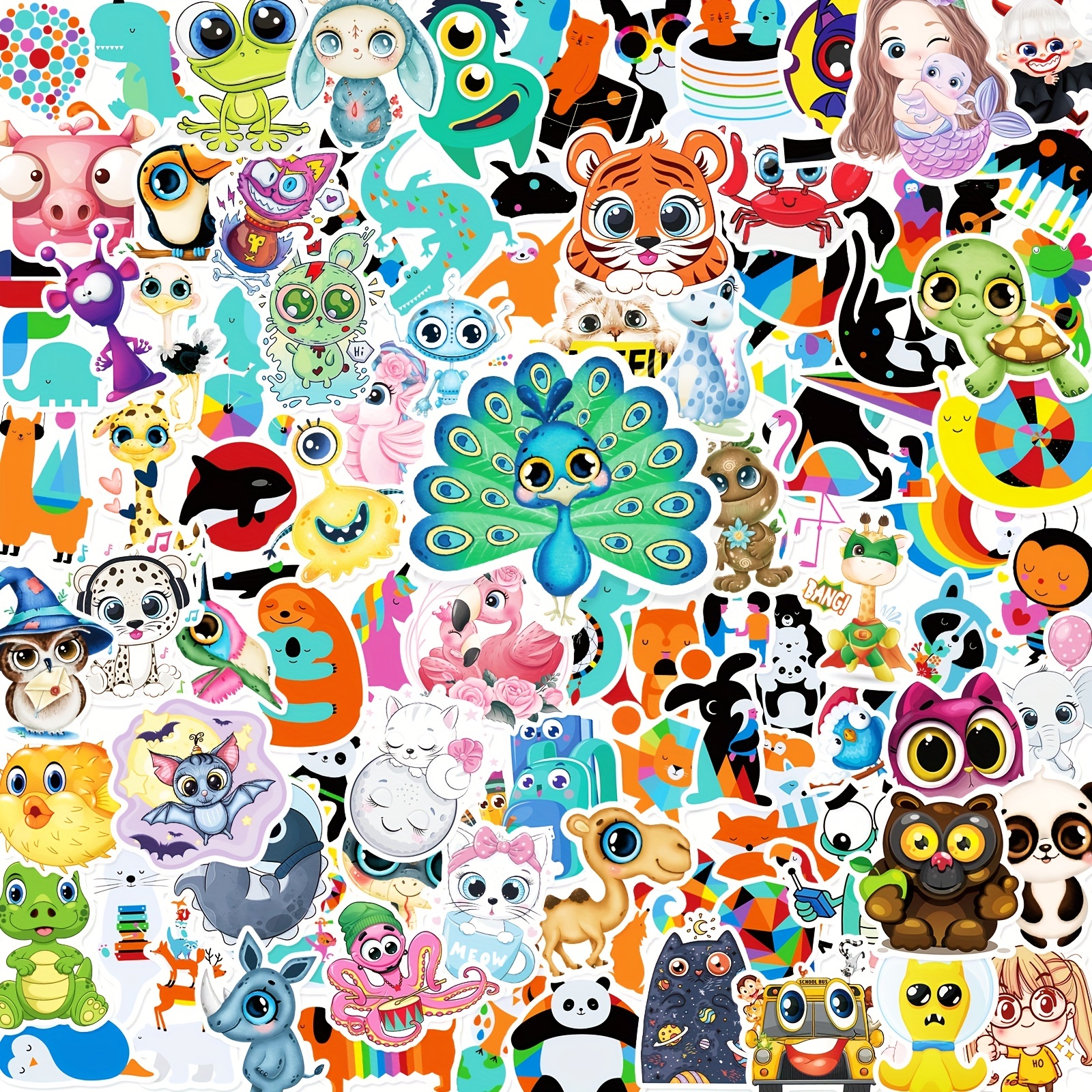 100Pcs Cute Stickers,Aesthetic Vinyl Waterproof Stickers for