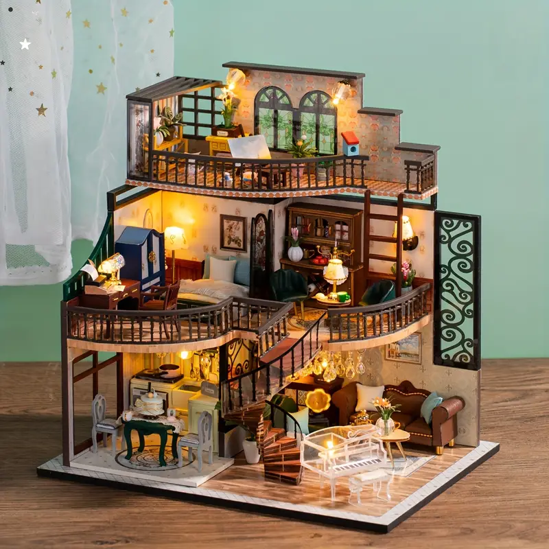 Mini Doll House Kit 3d Three dimensional Puzzle Diy Handmade - Temu Canada
