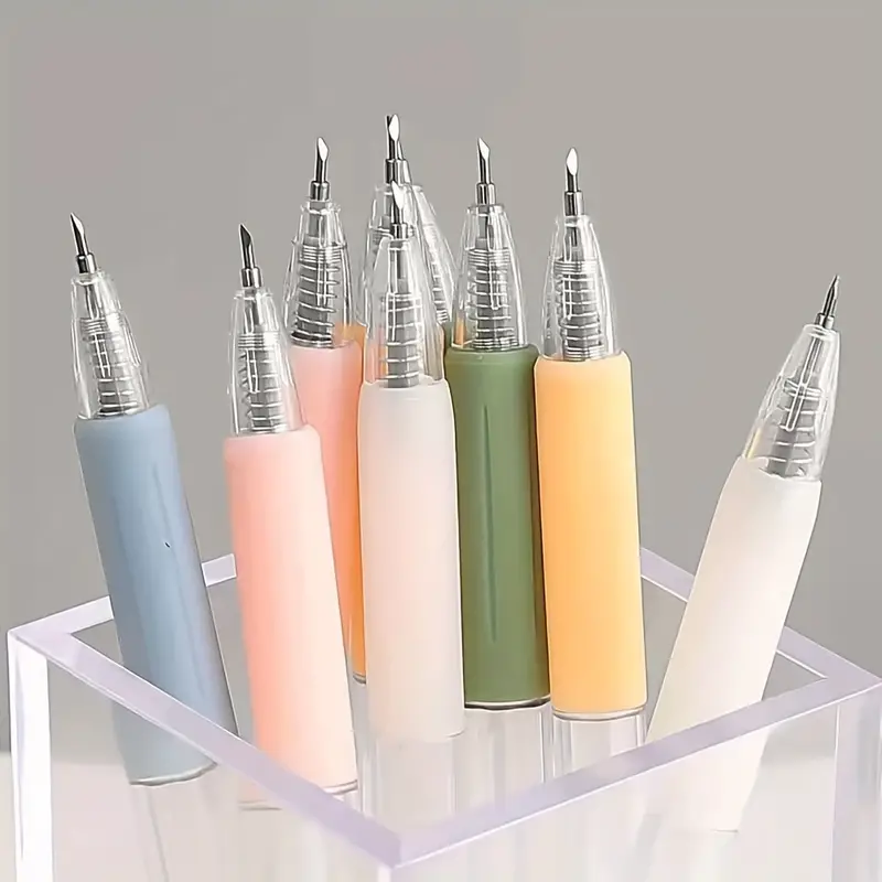 Paper Pen Cutter Craft Cutting Tool Push type Pen Knife Art - Temu
