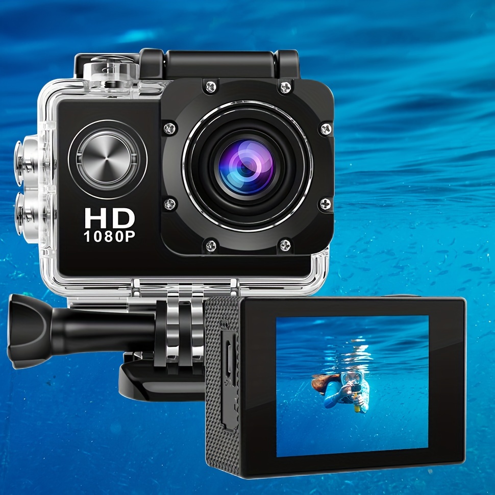 1080p Sports Action Camera Underwater Waterproof Dv - Temu
