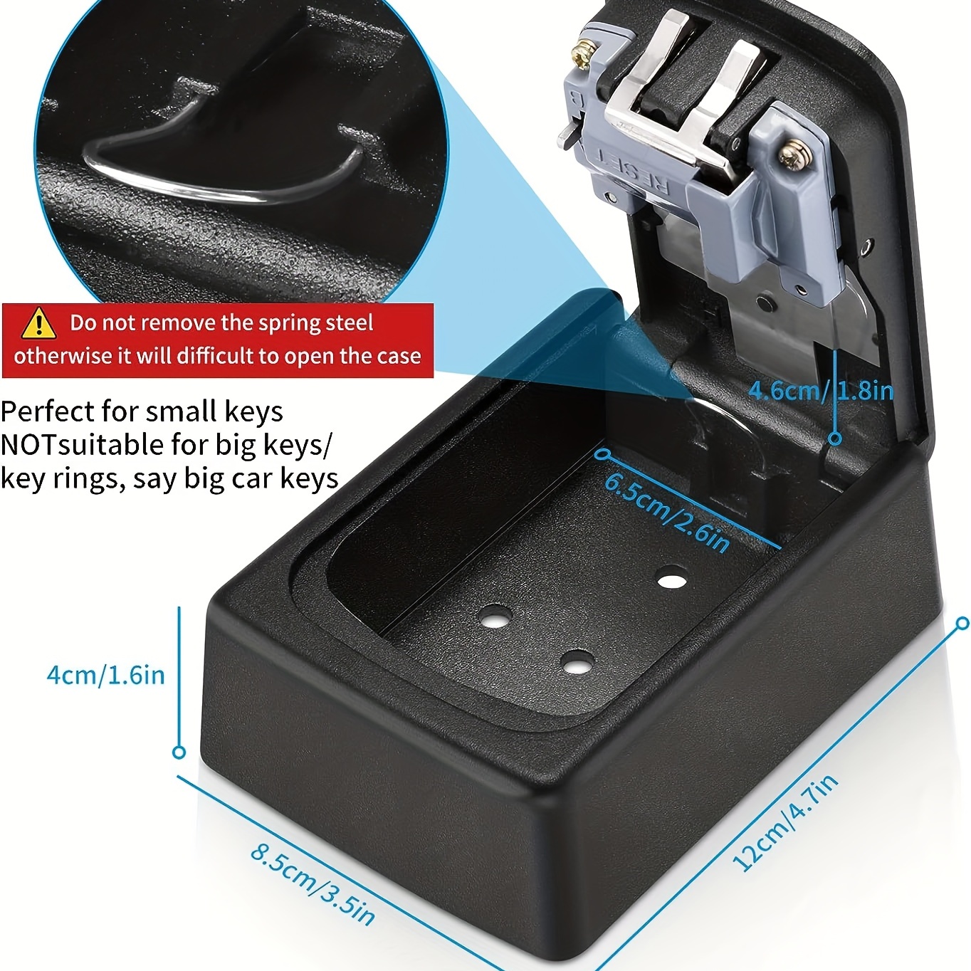 Caja Llaves Segura Cerradura Combinación Armario Llaves - Temu Chile