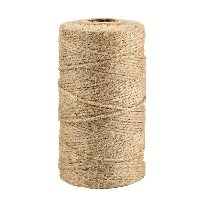 1 Roll 3937.01inch/328 Feet Natural Jute Twine Arts Crafts Gift Twine  Christmas Twine Durable Packing String