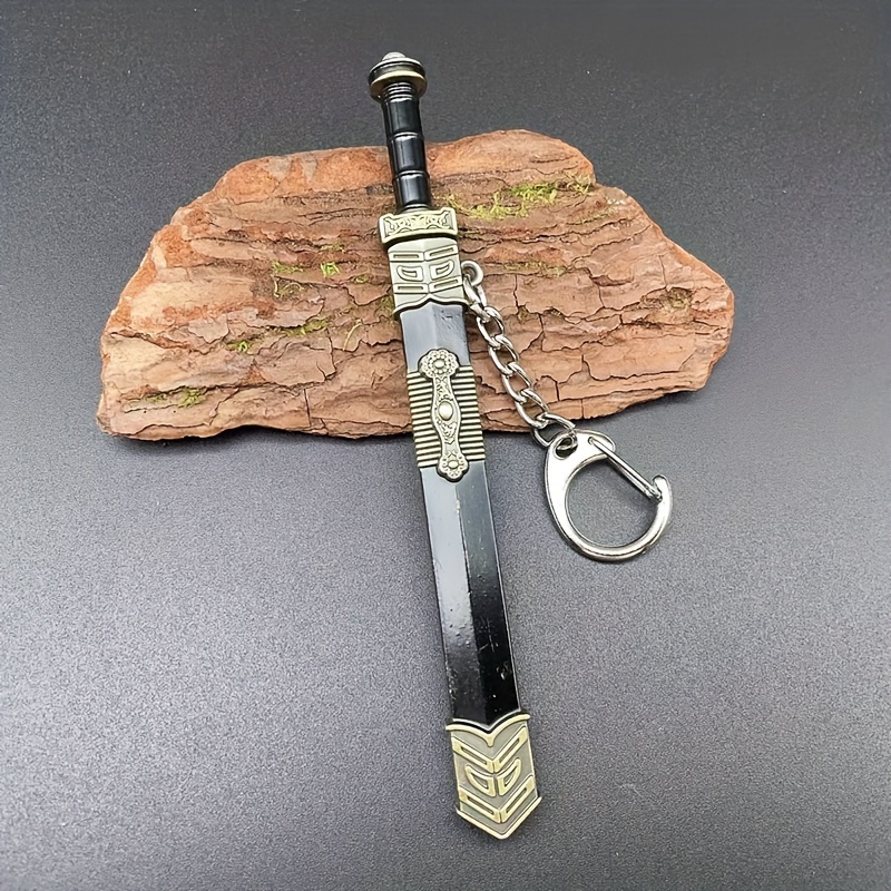 1pc 12cm Mini Sword Model Keychain Detachable Sword Toy Keychain For