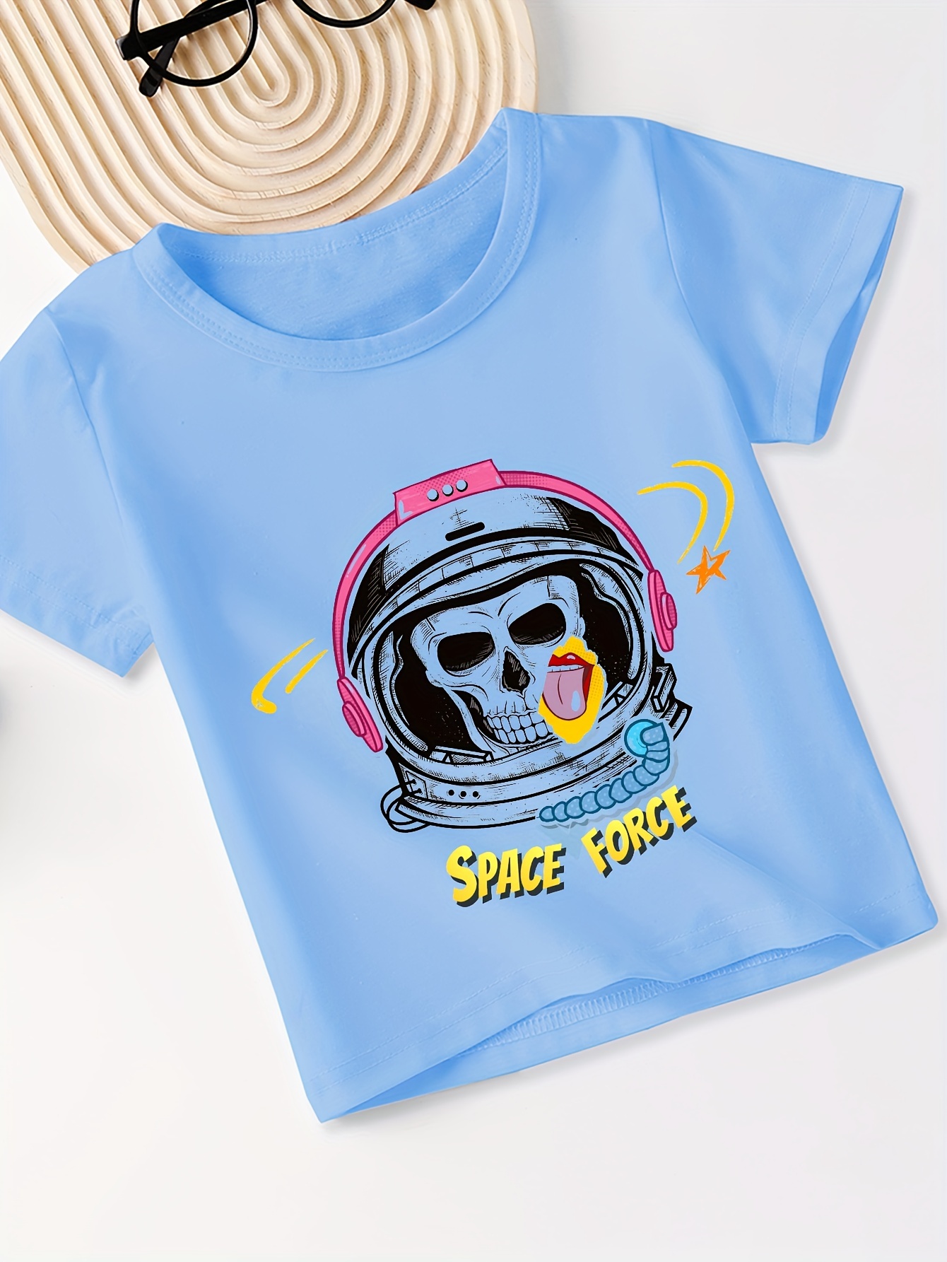 Camisetas Estampado Calavera Espacial Niños ¡ropa Fresca - Temu Chile