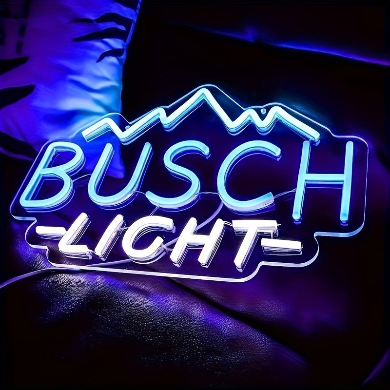 Busch Beer Fishing Beer Led Sign Bar Man Cave 