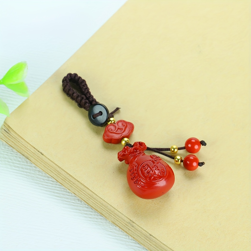 

Cinnabar Keychain, For Bring Lucky Wealth Keychain, Best Gift For Family, Friend