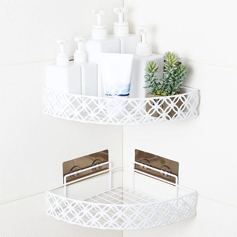 Triangle 12 Inch Shower Shelf, Wall Mount Corner Bathroom Shelf, Brush –  Shower Drains Shop