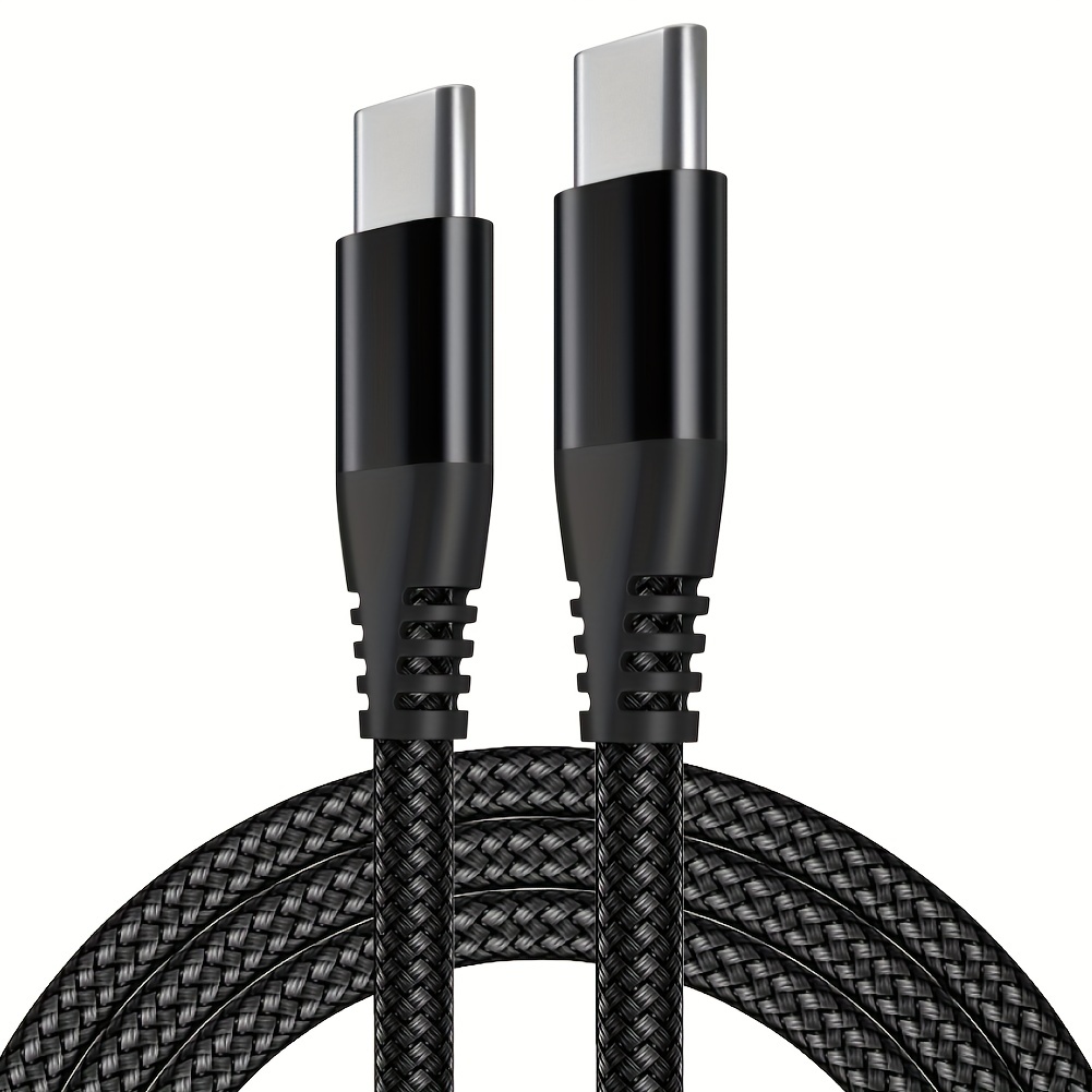  Cable USB tipo C de carga rápida, paquete de 3 cables de carga  rápida de nailon trenzado 3A de 10 pies, cable tipo C a A compatible con  Samsung Galaxy S21
