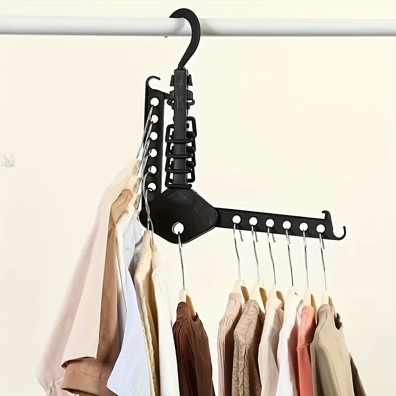 Space Saving Multi-hole Clothes Hanger For Home, Dorm, And Travel