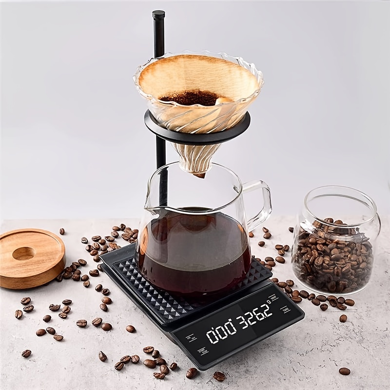 Coffee Scale with Timer Digital Kitchen Scale with LCD Display, High  Precision Pour Over Drip Espresso Scale Include Battery - AliExpress