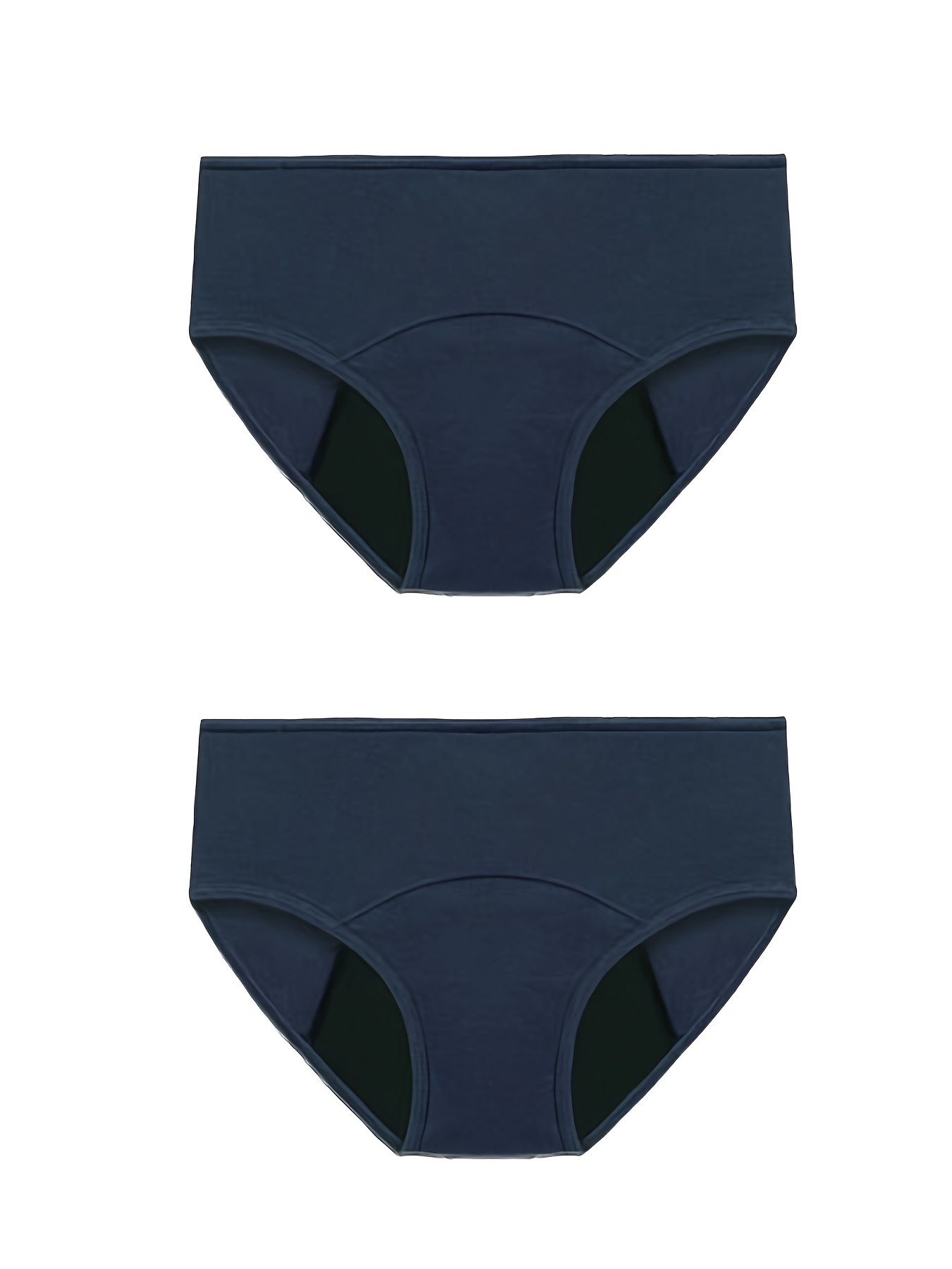 Incontinence Underwear for Women 2 PCS Washable Seamless Womens  Incontinence Underwear Womens Leakproof Underwear (Black-2pcs, L)