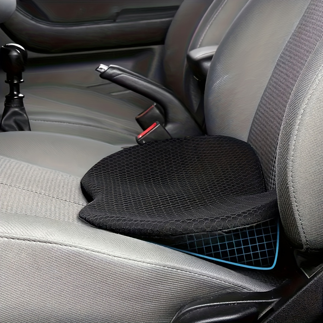 Sojoy Funda de asiento de coche de gel refrescante para asiento delantero,  cojín de asiento de gel cómodo para respaldo completo y asiento (negro)