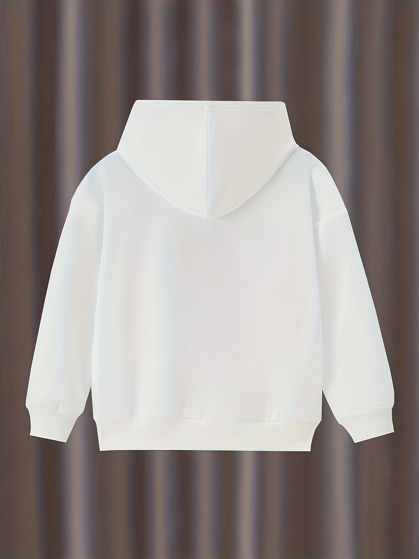 Girls plain white online hoodie