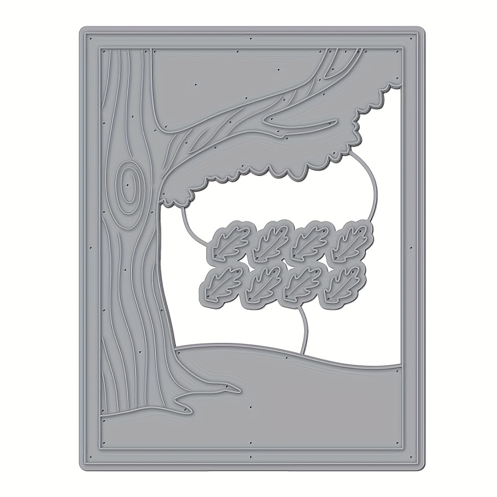 Diy Trees And Mountain Scenery Die Cuts For Card Making - Temu