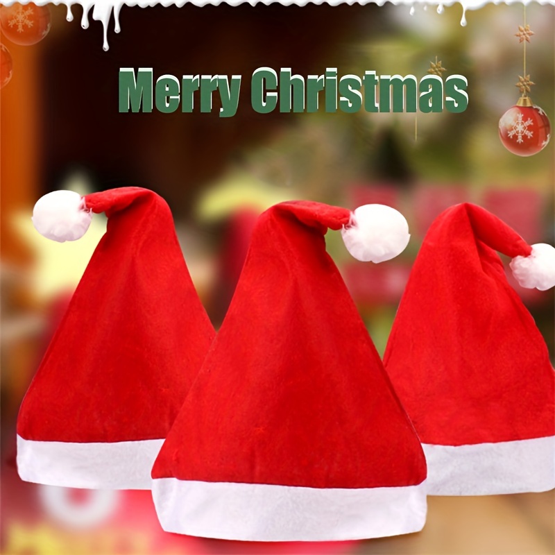 Christmas Hat With Straw Drink Helmet Christmas Party Favor - Temu