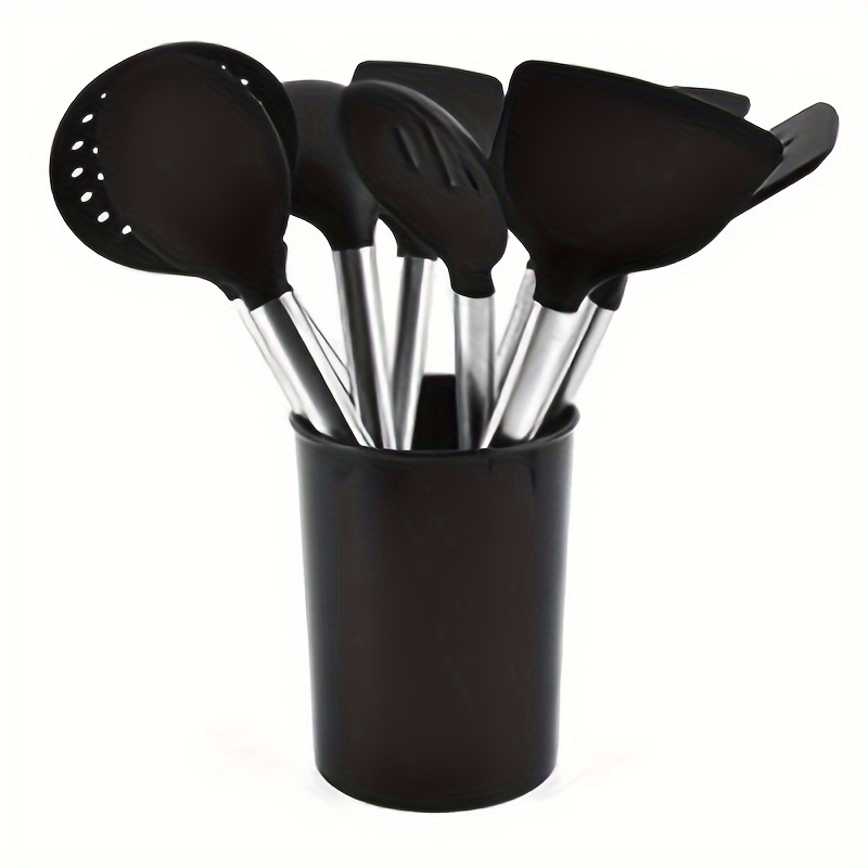 Stainless Steel Cooking Utensils Set,37 Pieces Kitchen Utensils Set, Kitchen  Tool Gadgets Set with Utensil Holder Non-Stick and Heat Resistant Dishwasher  Safe