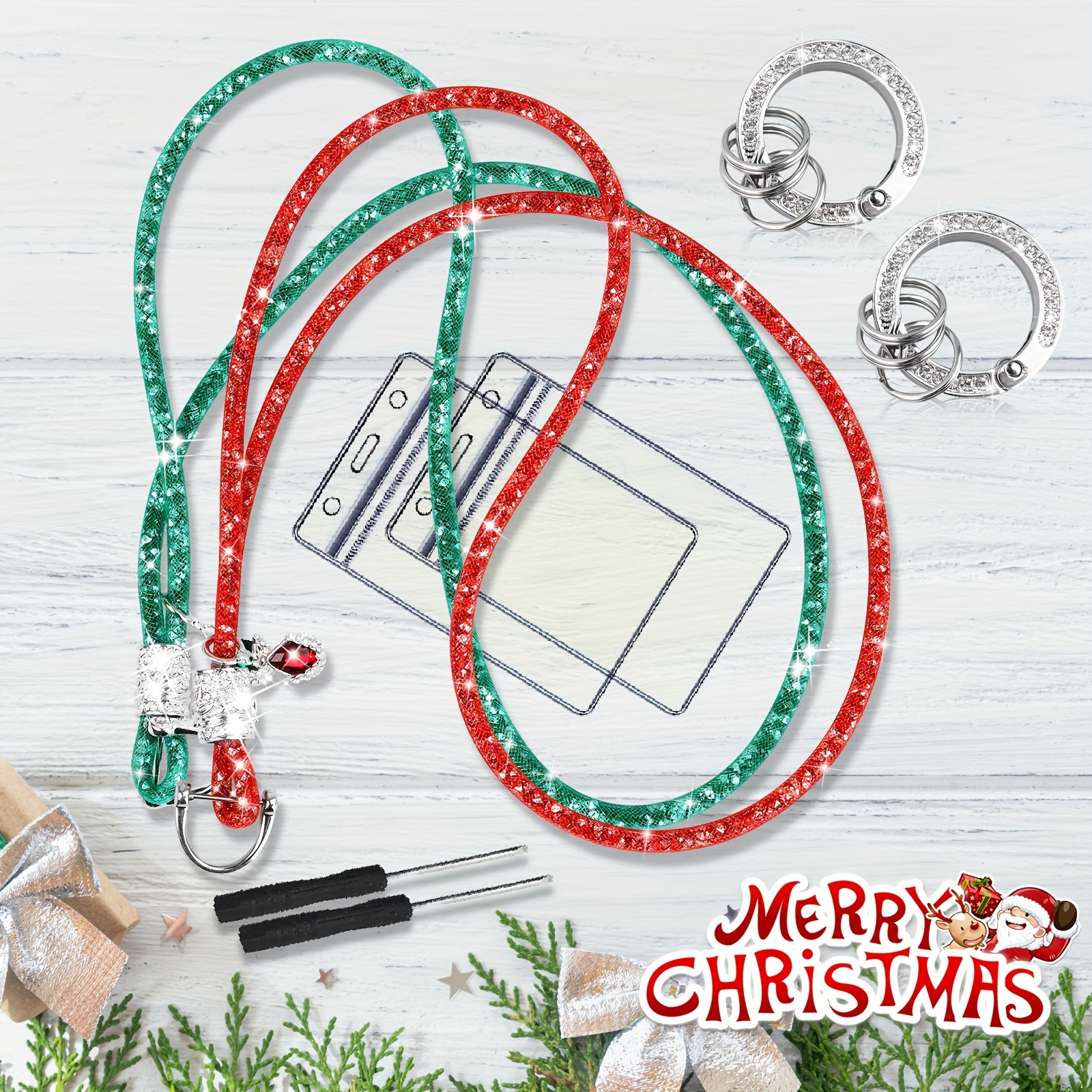 Christmas Id Badge Holder Lanyard Cute Lanyard Id Holder Id - Temu