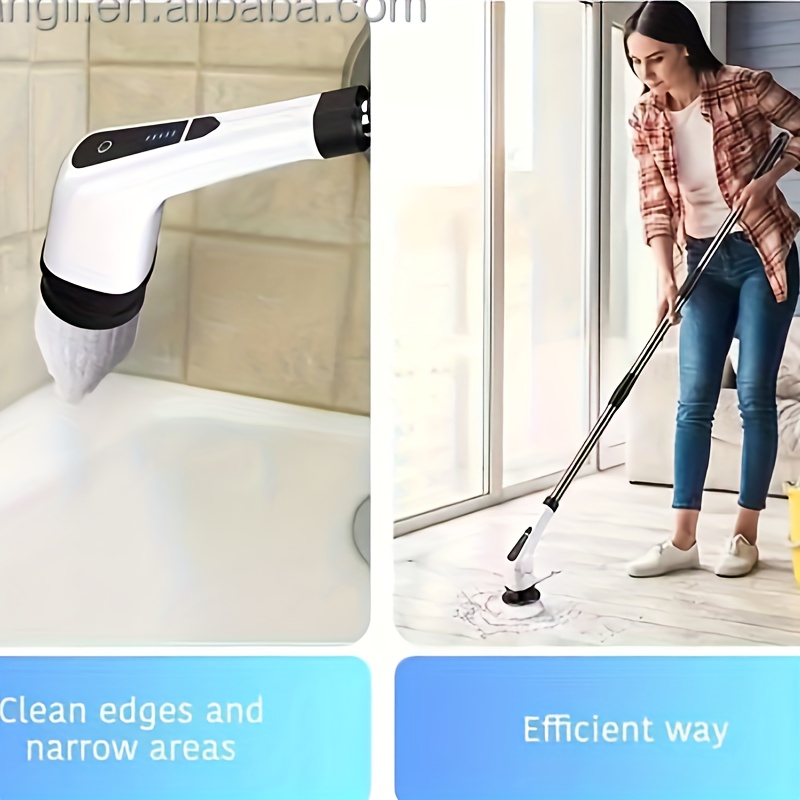 Electric Spin Scrubber Cordless Car Cleaning Brush Mop 7 Heads