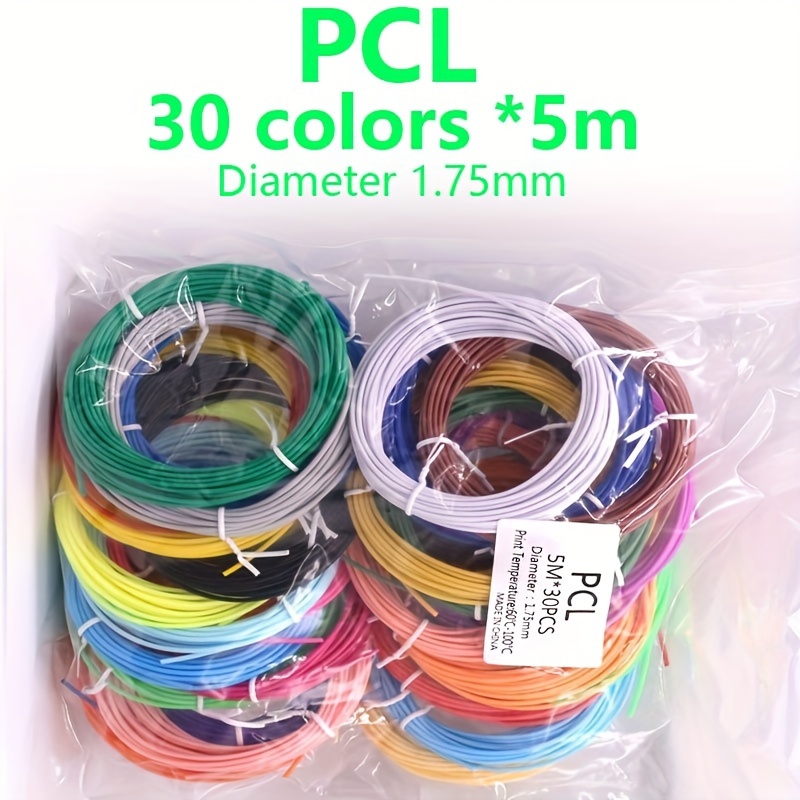 3D Pen Filament PCL PLA 1.75mm Diameter Consumables For 3D