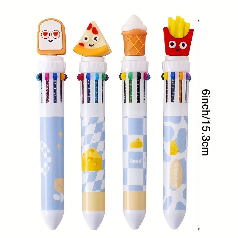 Multicolor Cute Kawaii 'food Design' Theme Retractable Gel - Temu