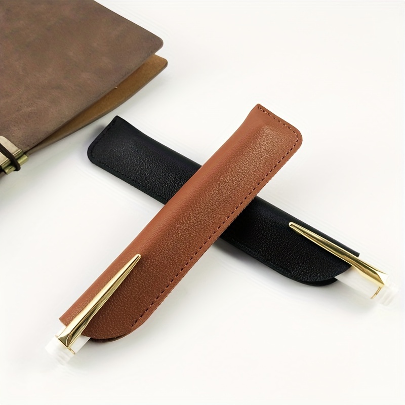 Stylish And Durable Leather Pen Case And Pencil Bag For Business Gifts And  Promotions - Temu