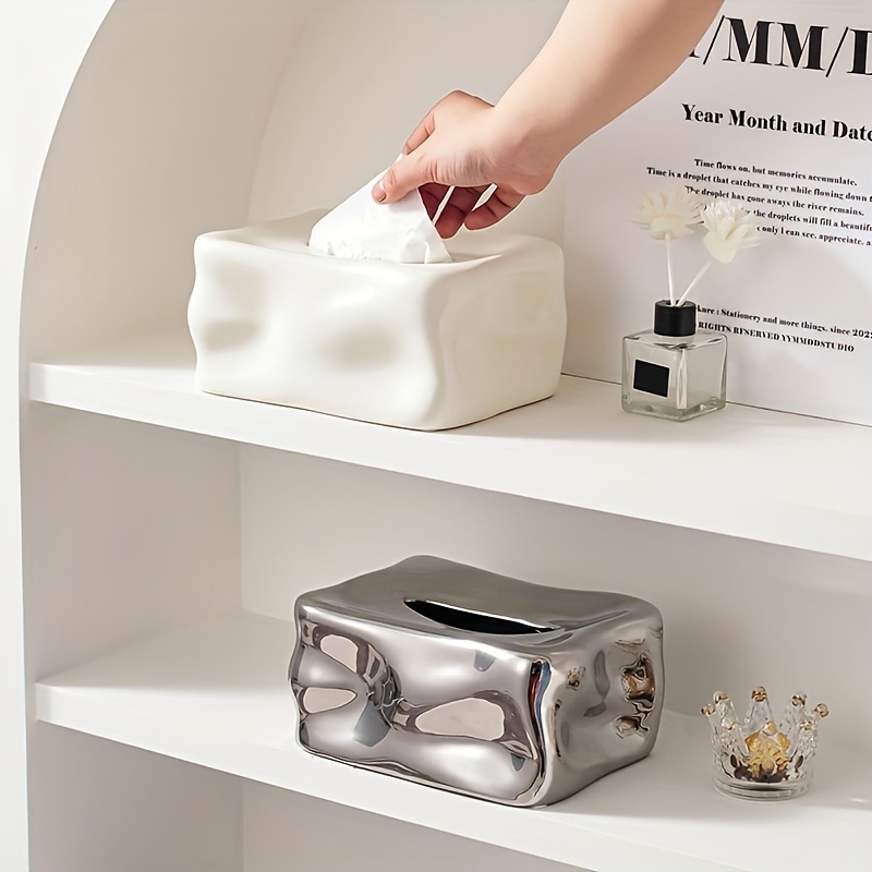 Ceramic Tissue Box, Tissue Box Cover, Napkin Dispenser Container