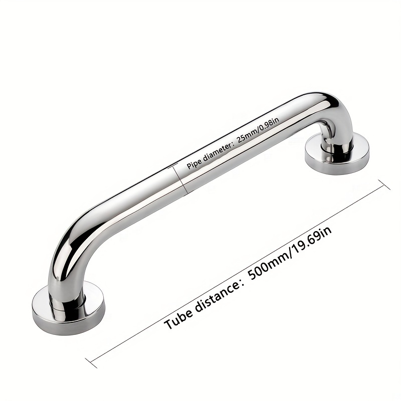 304 Stainless Steel Bathroom Grab Bars, Anti-slip Bathroom Accessible Shower  Bars, Elderly Safety Tub And Shower Bars - Temu