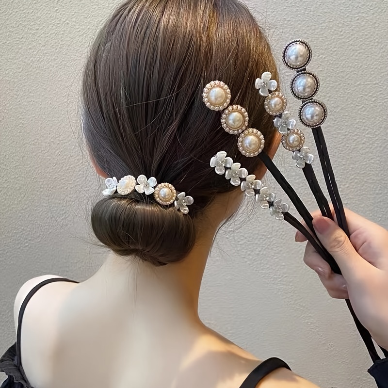 1 pièces femmes outils magiques mousse éponge dispositif rapide désordre  beignet chignon coiffure fille cheveux arcs bande accessoires soie bandeau  