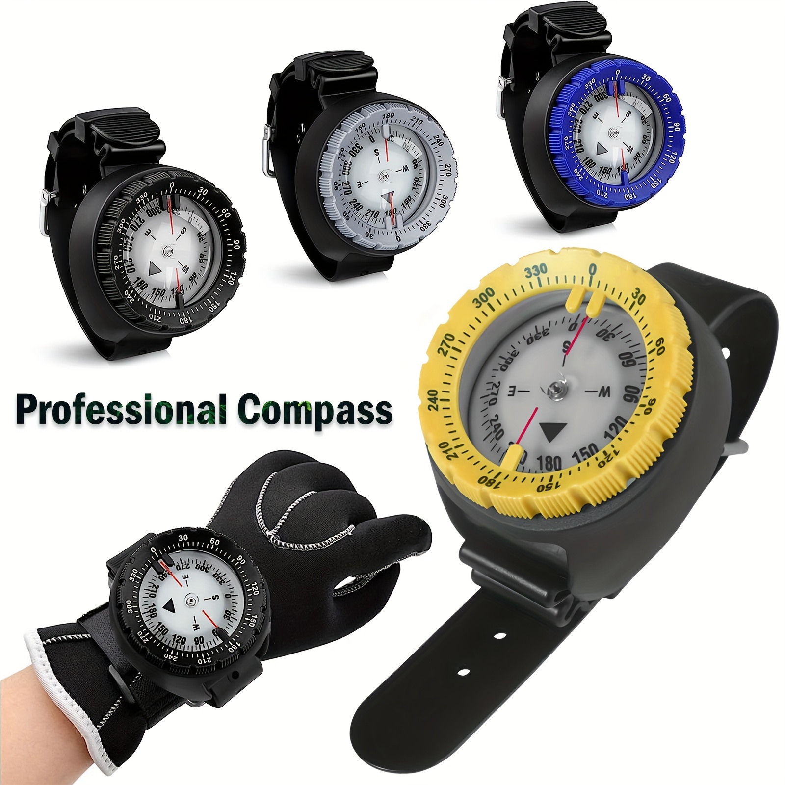 7 In 1 Outdoor Überlebensuhr taktische Paracord Armbanduhr mit Kompass  Abstreifer Thermometer Paracord Pfeife Camping Werkzeuge