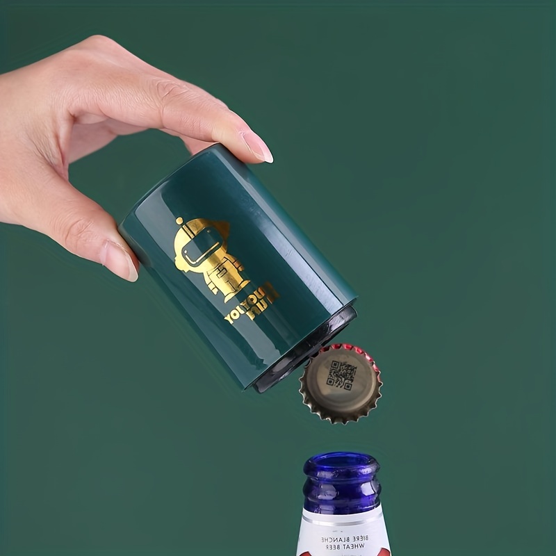 Press Type Beer Bottle Opener Magnetic Automatic Bartender Tool
