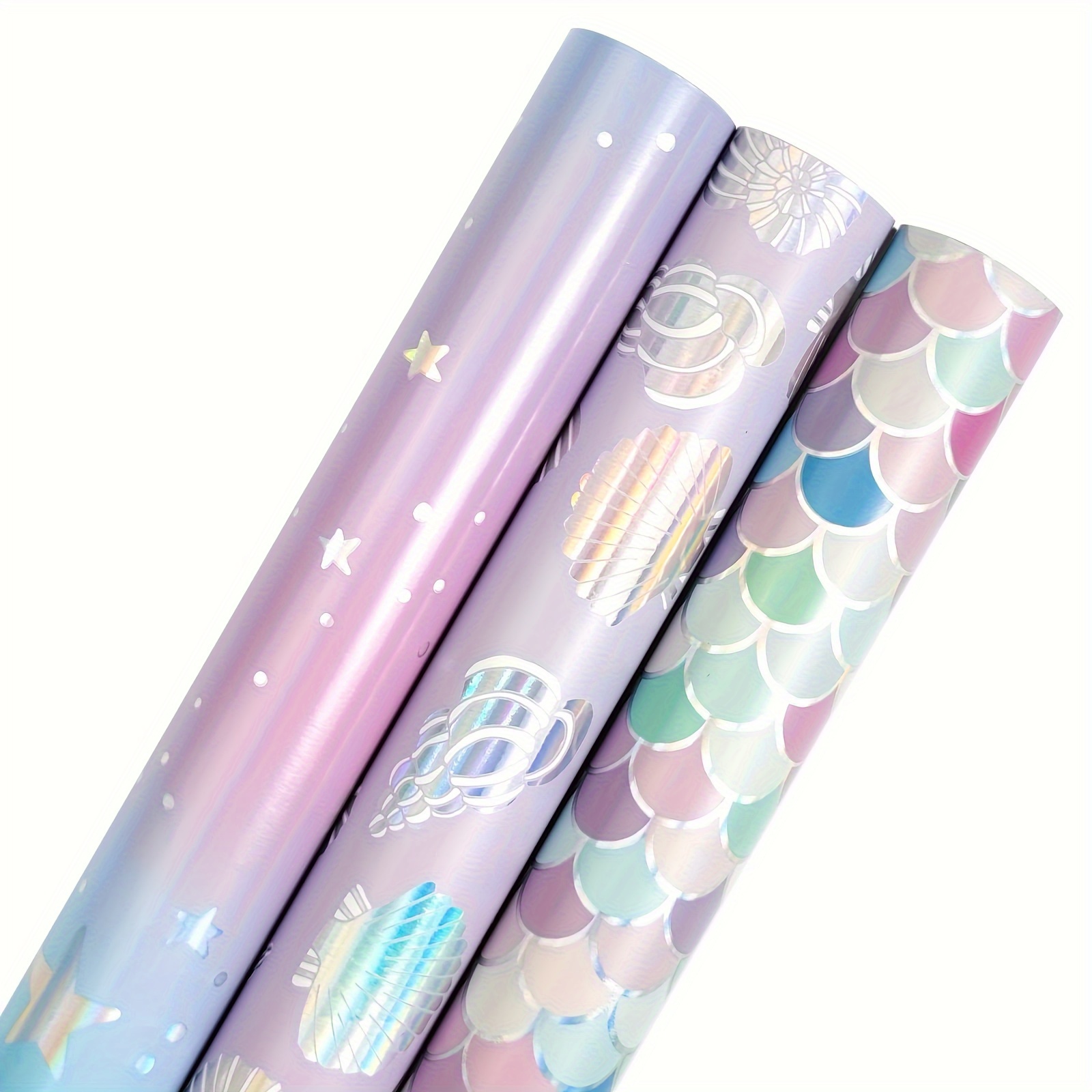 Christmas Wrapping Paper Roll Holiday Design with Metallic Foil Shine 33  Feet