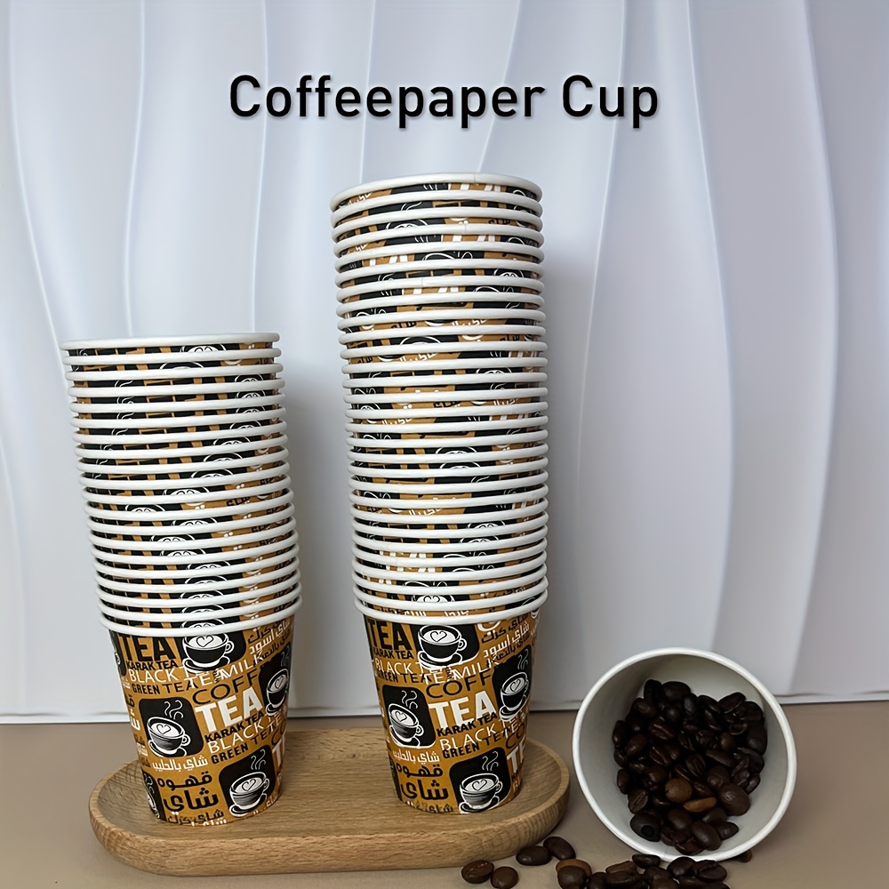 10/50 Thickened Disposable Paper Cups, Coffee Trial Cups, Household And  Commercial Anti Scald Drinking Cups, Tea Cups, Coffee Cups, Beverage Trial  Cups, Food Grade - Temu