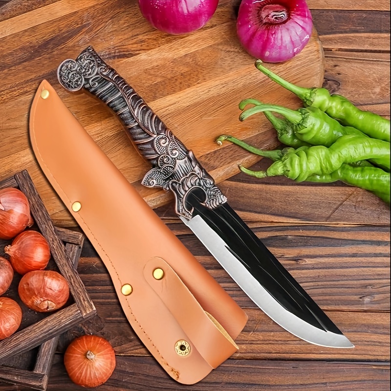 Knife Handmade Steel Kitchen Knives Chef Knife Slicing Knife - Temu