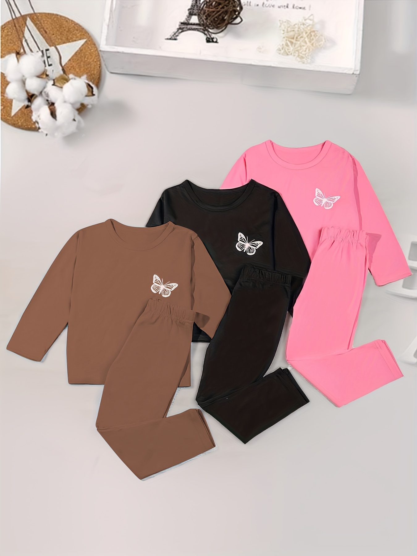 Kids Teens Girl Solid Girl's Clothing Set Fall Girl Outfits