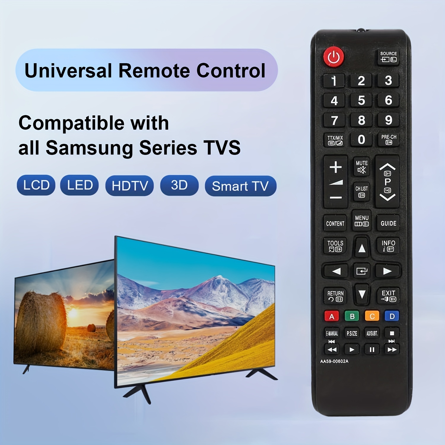 Universal LCD/LED/3D Replacement TV Remote Con Control - Temu