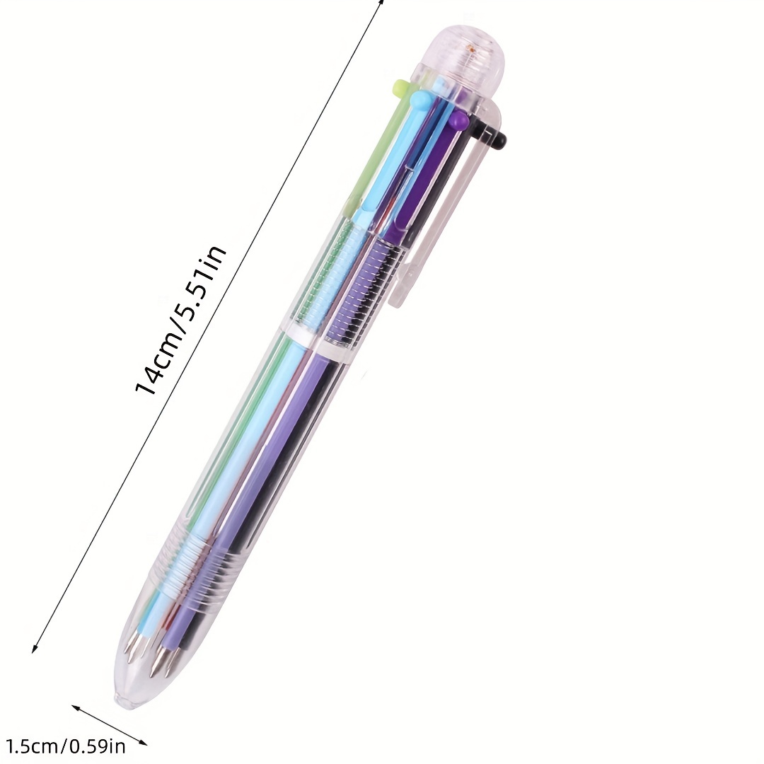 6 Colors Pen Creative Multicolor Ballpoint Pen With 5 Colors - Temu