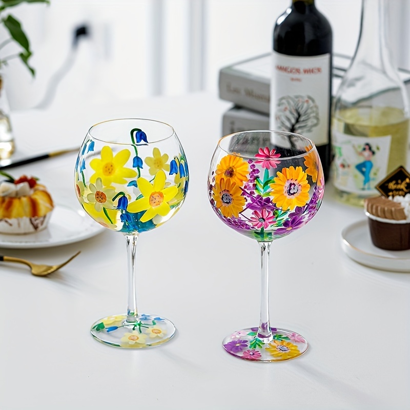 Christmas Pattern Wine Glass Champagne Glass Goblet For - Temu