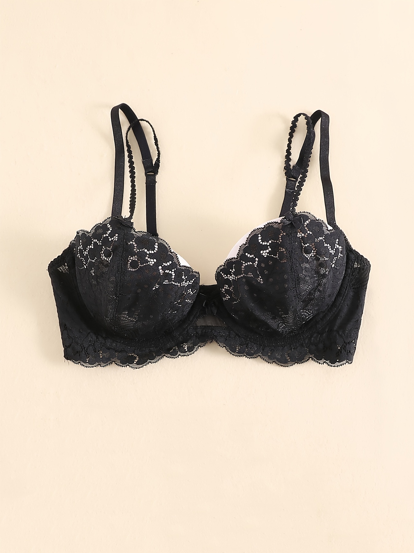 Victoria's Secret Strappy Black Unlined Balconette Bra 34C NWT 