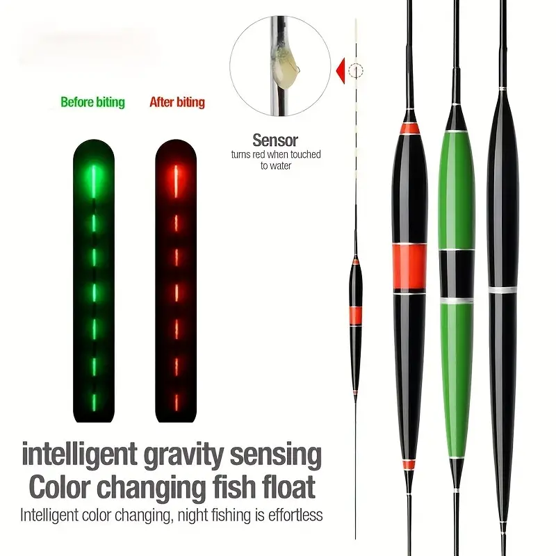 1pc Electric Fishing Buoy with Smart LED Light for Automatic Fish Bite  Reminders and Luminous Glowing Float