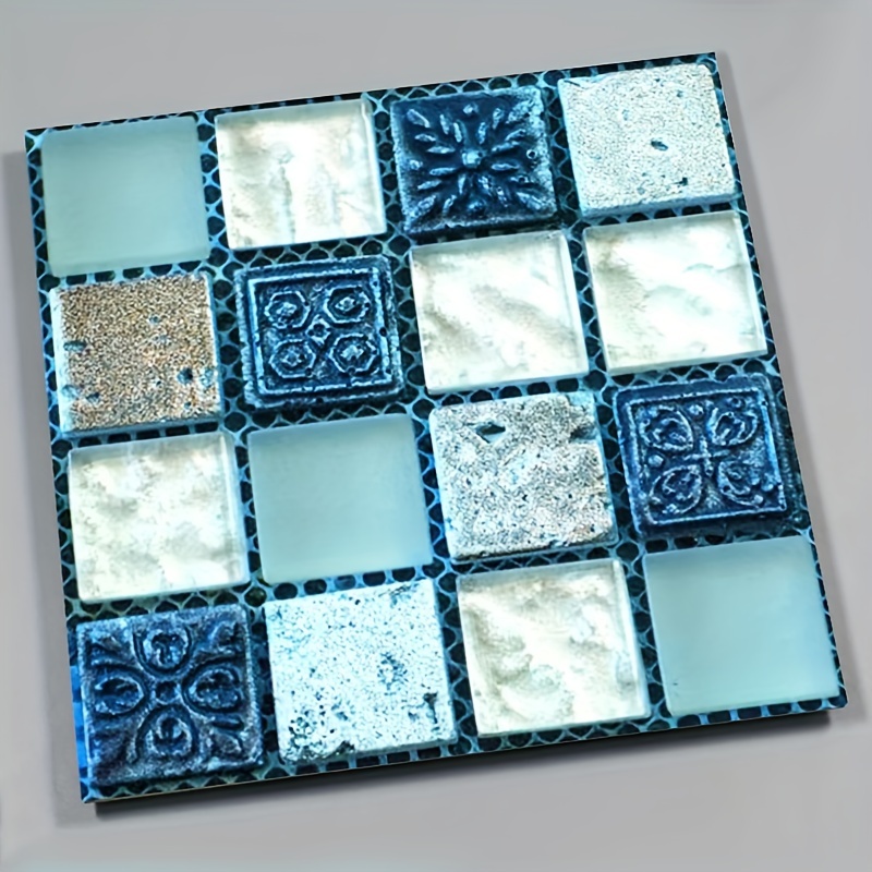 Azulejos adhesivos 3d cocina baño mosaico decoracion pelar y pegar  15.7''×236.2