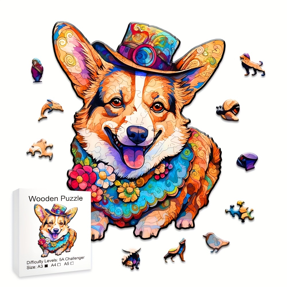 Unique Dog Home Wooden Puzzle Advanced Jigsaw For Adults And - Temu