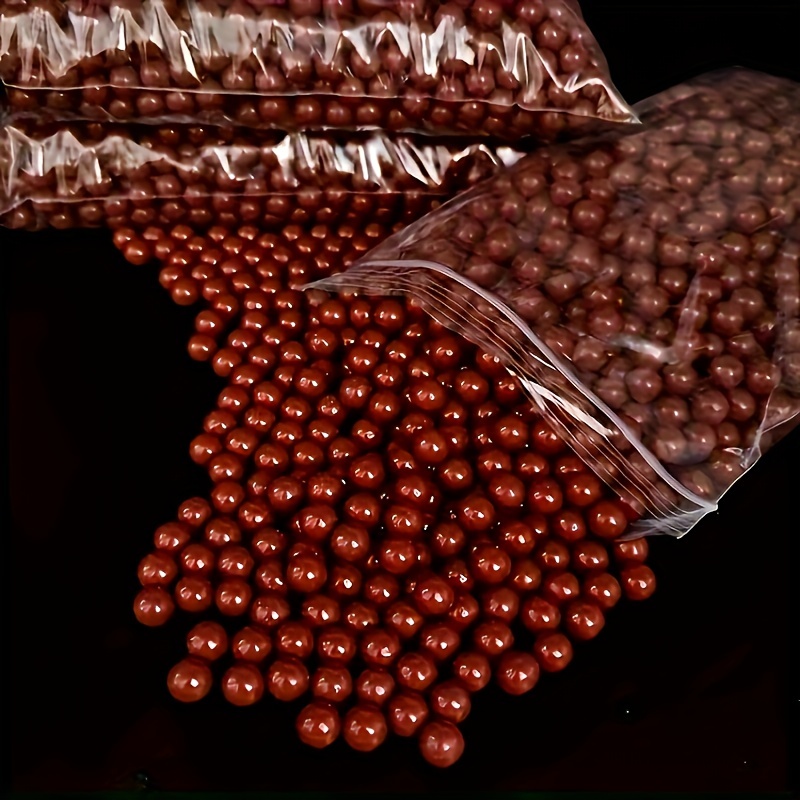 Brown Glossy Clay Balls for Slingshot - 100/300/500pcs Pack