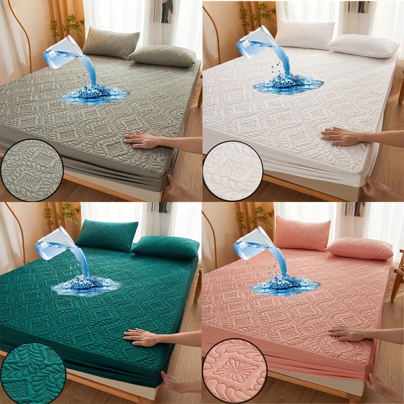 Juego de sábanas de seda satinada suave de color sólido con bolsillo  profundo tamaño King, ropa de cama de satén refrescante y suave + fundas de