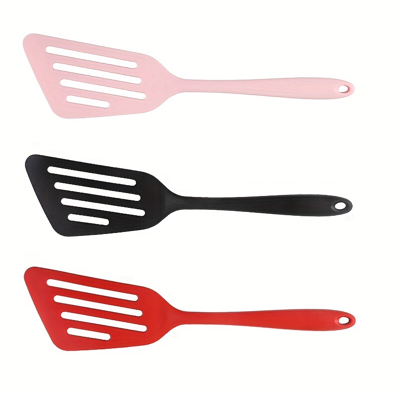 1pc Random Color Silicone Nonstick Fish Spatula, Kitchen Cooking