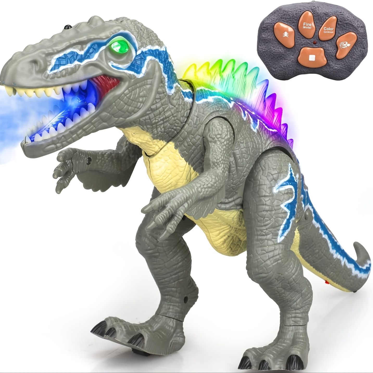 Brinquedo Dinossauro T-rex Jurassic World Controle Remoto